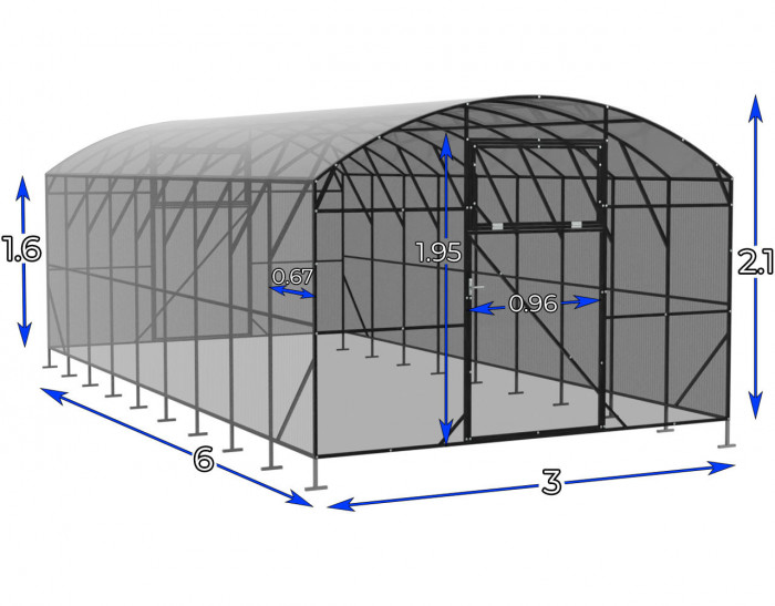 Szklarnia NOWA ogrodowa